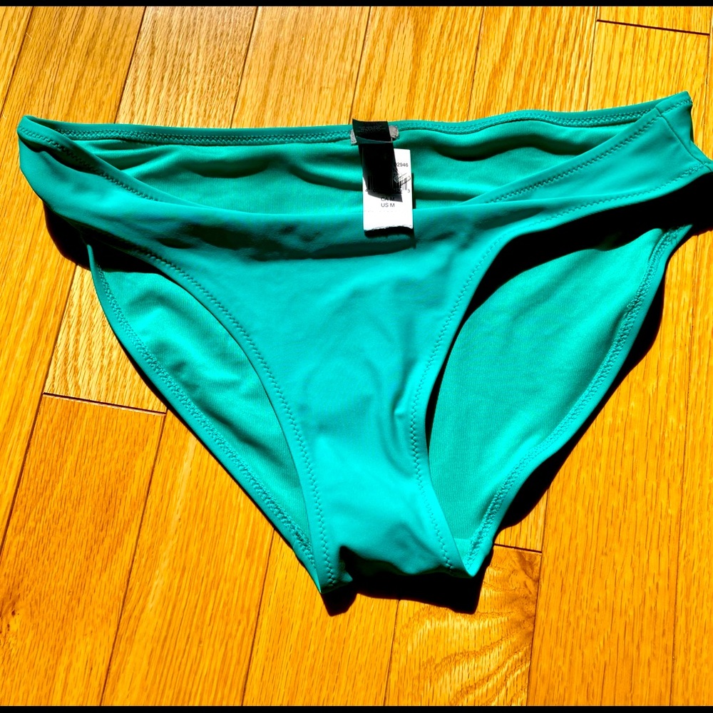 NWT Aerie teal bikini bottom M